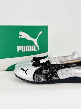 PUMA Women's Lace-Trimmed Flat Shoes